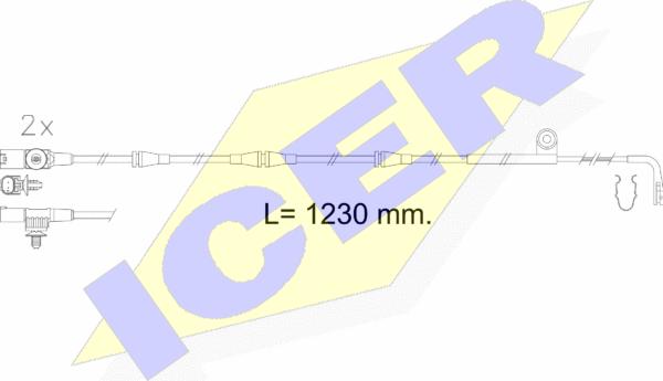 Icer 610616 E C - Indikators, Bremžu uzliku nodilums autodraugiem.lv