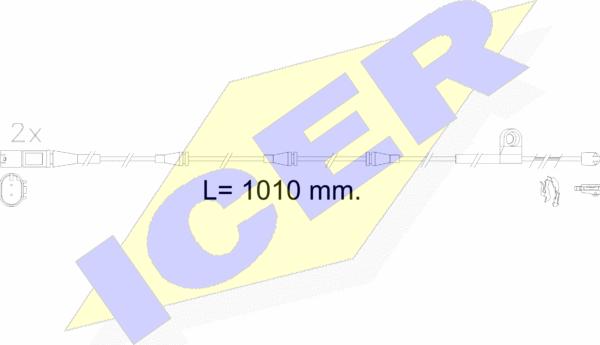 Icer 610622 E C - Indikators, Bremžu uzliku nodilums autodraugiem.lv