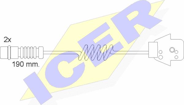 Icer 610057 E C - Indikators, Bremžu uzliku nodilums autodraugiem.lv
