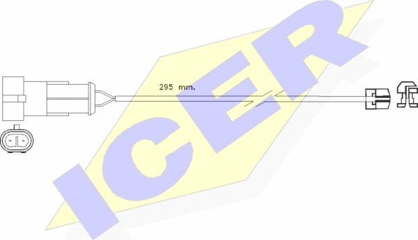 Icer 610256 E C - Indikators, Bremžu uzliku nodilums autodraugiem.lv