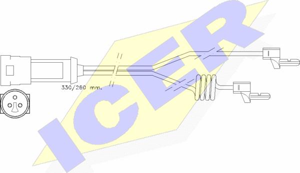 Icer 610234 E C - Indikators, Bremžu uzliku nodilums autodraugiem.lv