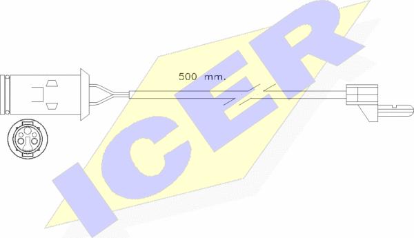 Icer 610222 E C - Indikators, Bremžu uzliku nodilums autodraugiem.lv