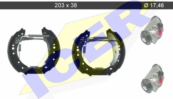 Icer 79KT0088 C - Bremžu loku komplekts autodraugiem.lv