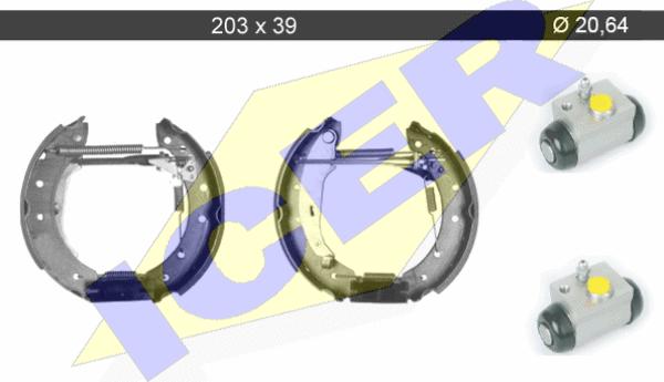 Icer 79KT0087 C - Bremžu loku komplekts autodraugiem.lv