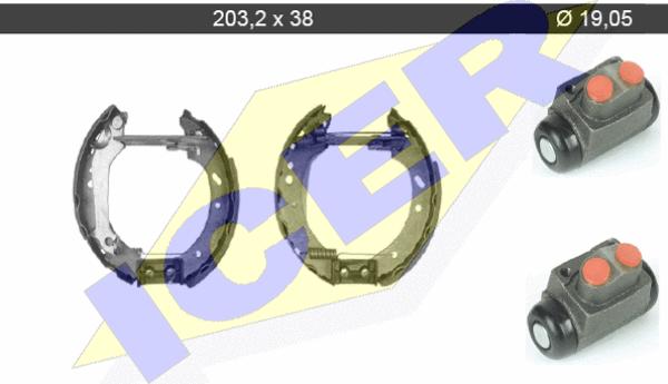 Icer 79KT0027 C - Bremžu loku komplekts autodraugiem.lv