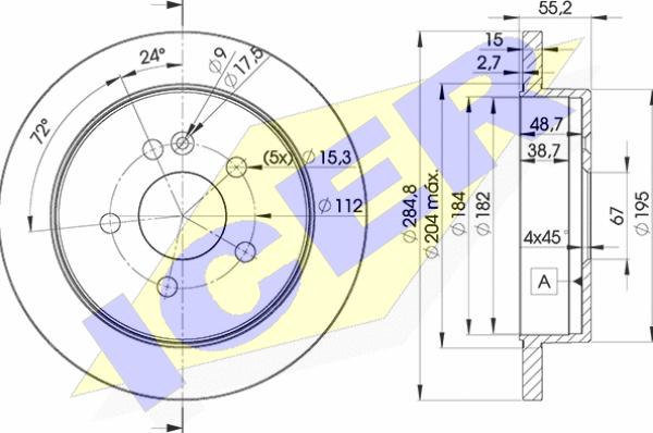 Icer 78BD4230-2 - Bremžu diski autodraugiem.lv