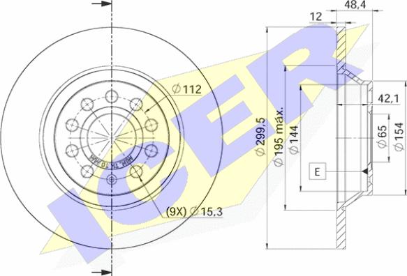 Icer 78BD5642-2 - Bremžu diski autodraugiem.lv