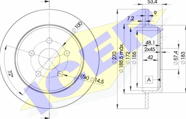 Icer 78BD5114-2 - Bremžu diski autodraugiem.lv