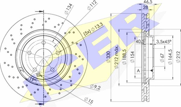 Icer 78BD6478-2 - Bremžu diski autodraugiem.lv