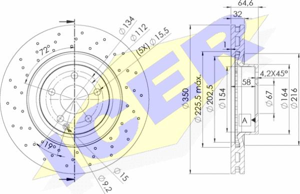 Icer 78BD0419-1 - Bremžu diski autodraugiem.lv