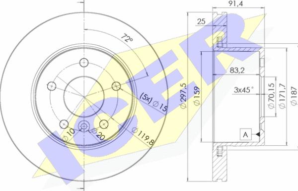 Icer 78BD0380-1 - Bremžu diski autodraugiem.lv