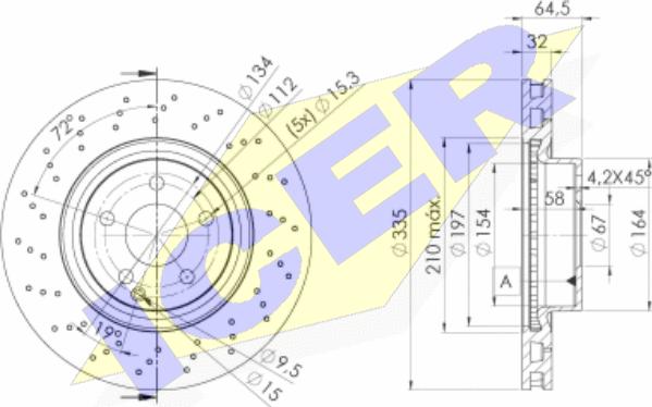 Icer 78BD3056-2 - Bremžu diski autodraugiem.lv