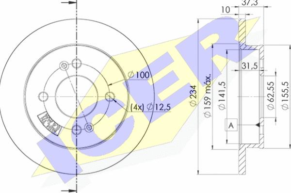 Icer 78BD7520-2 - Bremžu diski autodraugiem.lv