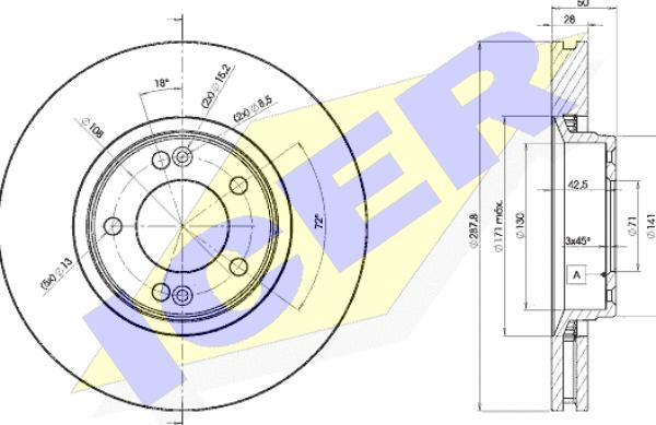 Brembo 09.7805.10 - Bremžu diski autodraugiem.lv