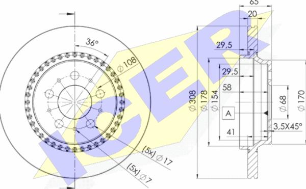 Icer 78BD7302-1 - Bremžu diski autodraugiem.lv