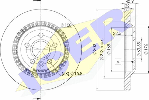 Icer 78BD7293-2 - Bremžu diski autodraugiem.lv