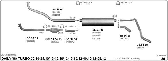 Imasaf 539000105 - Izplūdes gāzu sistēma autodraugiem.lv