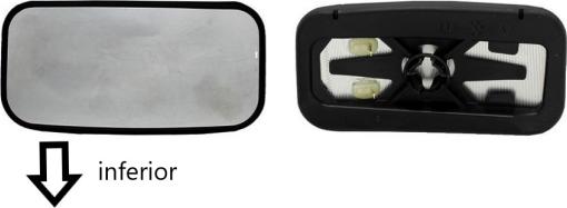 Iparlux 31509402 - Spoguļstikls, Ārējais atpakaļskata spogulis autodraugiem.lv