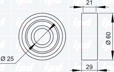 IPD 14-0901 - Spriegotājrullītis, Gāzu sadales mehānisma piedziņas siksna autodraugiem.lv