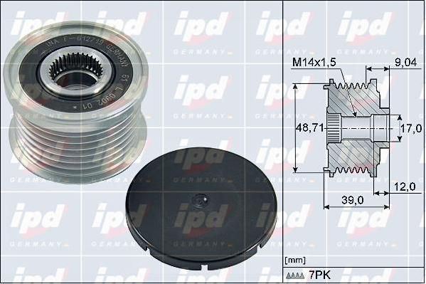 IPD 15-4155 - Piedziņas skriemelis, Ģenerators autodraugiem.lv