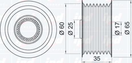 IPD 15-3193 - Piedziņas skriemelis, Ģenerators autodraugiem.lv