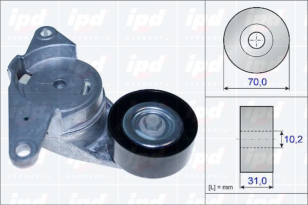 IPD 15-3842 - Siksnas spriegotājs, Ķīļsiksna autodraugiem.lv