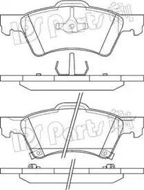 IPS Parts IBD-1090 - Bremžu uzliku kompl., Disku bremzes autodraugiem.lv