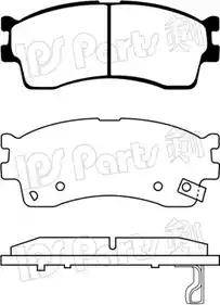 IPS Parts IBD-1K07 - Bremžu uzliku kompl., Disku bremzes autodraugiem.lv