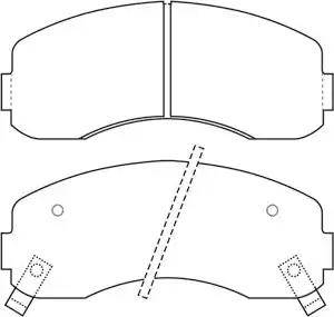 IPS Parts IBD-1K11 - Bremžu uzliku kompl., Disku bremzes autodraugiem.lv