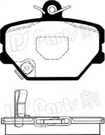 IPS Parts IBD-1M00 - Bremžu uzliku kompl., Disku bremzes autodraugiem.lv