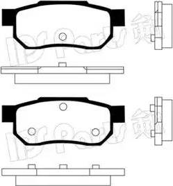 IPS Parts IBR-1425 - Bremžu uzliku kompl., Disku bremzes autodraugiem.lv