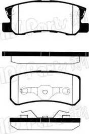 IPS Parts IBR-1505 - Bremžu uzliku kompl., Disku bremzes autodraugiem.lv