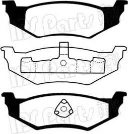 IPS Parts IBR-1016 - Bremžu uzliku kompl., Disku bremzes autodraugiem.lv