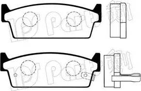 IPS Parts IBR-1124 - Bremžu uzliku kompl., Disku bremzes autodraugiem.lv