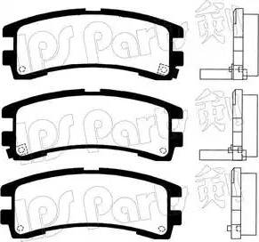 IPS Parts IBR-1128 - Bremžu uzliku kompl., Disku bremzes autodraugiem.lv