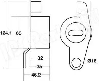 IPS Parts ITB-6420 - Siksnas spriegotājs, Zobsiksna autodraugiem.lv