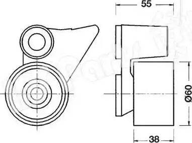 IPS Parts ITB-6520 - Siksnas spriegotājs, Zobsiksna autodraugiem.lv