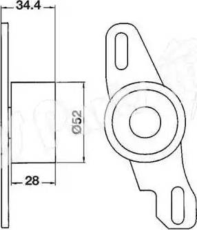 IPS Parts ITB-6803 - Siksnas spriegotājs, Zobsiksna autodraugiem.lv