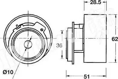 IPS Parts ITB-6311 - Siksnas spriegotājs, Zobsiksna autodraugiem.lv