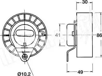 IPS Parts ITB-6327 - Siksnas spriegotājs, Zobsiksna autodraugiem.lv