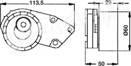 IPS Parts ITB-6W00 - Siksnas spriegotājs, Zobsiksna autodraugiem.lv