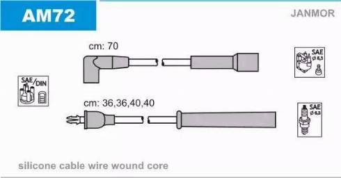 Janmor AM72 - Augstsprieguma vadu komplekts autodraugiem.lv