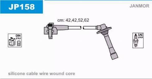 Janmor JP158 - Augstsprieguma vadu komplekts autodraugiem.lv