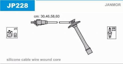 Janmor JP228 - Augstsprieguma vadu komplekts autodraugiem.lv