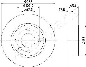 Japanparts DI-0946 - Bremžu diski autodraugiem.lv