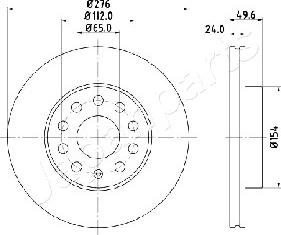 Japanparts DI-0941 - Bremžu diski autodraugiem.lv