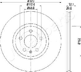 Japanparts DI-0919 - Bremžu diski autodraugiem.lv