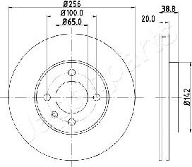 Japanparts DI-0935 - Bremžu diski autodraugiem.lv
