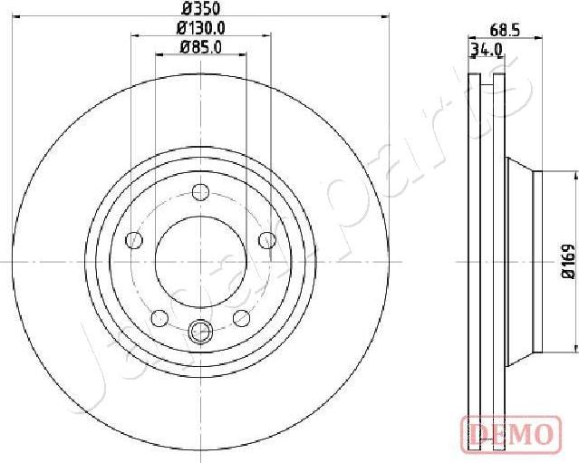 Japanparts DI-0931C - Bremžu diski autodraugiem.lv