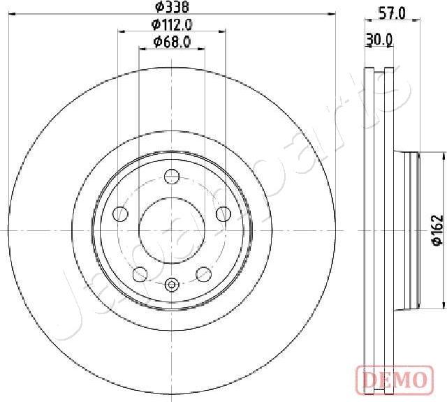 Japanparts DI-0920C - Bremžu diski autodraugiem.lv